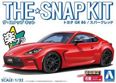 Aoshima 1 32 The Snap Kit Series No.21-A Toyota GR86 Spark Red Model Kit Car