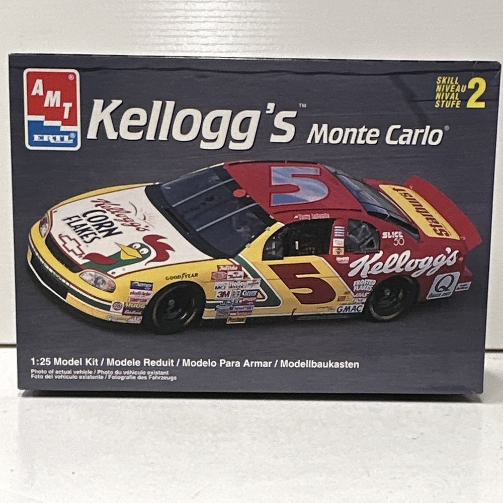 AMT Ertl Kellogg’s Monte Carlo NASCAR Stock Car 1:25 Model Kit 6297