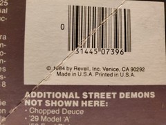 Revell ’57 FORD RANCHERO 1/25 Model Kit 7396, New Open Box Complete