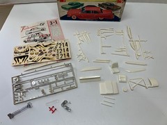 VINTAGE AMT 1/25 SCALE 1961 FALCON HARDTOP MODEL KIT – BOX AND PARTS ONLY
