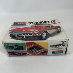 Monogram 1957 Corvette 1/25 Scale Model Kit 2227 Stock or Custom Vtg Car 1977