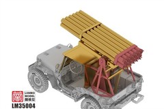 Heavy Hobby Lanmo LM-35004 1/35 Willys Jeep MB “Rockets” Kit Assembly Model