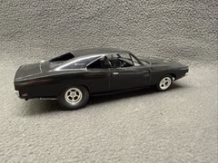 MPC ’69 Dodge Charger R/T Drag Car Plastic Built 1/25 Model Hemi Car Black