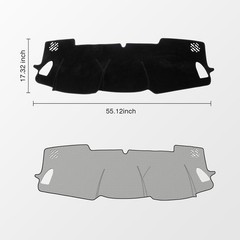 Black Dash Cover for Subaru Forester 2025 2026 Left Hand Driving Polyester No…