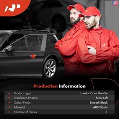 A-Premium Exterior Door Handle Front Left Driver Side Compatible with Honda