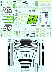 Powerslide 392 #45/#54 Ty Gibbs/Tyler Reddick 2023 1/24 decal