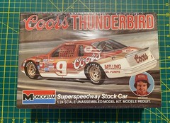 Vintage 1984 BILL ELLIOTT Monogram Kit #9 Coors T-Bird Stockcar kit Factory Seal