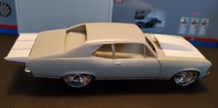 Resin Rear Spoiler & Outlaw Hood Combo for ’72*/69 Nova AMT*/Revell 1/25.