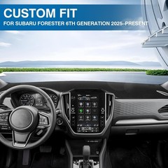 Black Dash Cover for Subaru Forester 2025 2026 Left Hand Driving Polyester No…