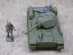 MIR / Roco Minitank Compatible WWII Russian T-34/76 & Airfix Soldiers Lot#7425B©