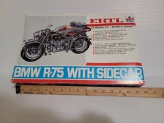 Ertl 1/9 BMW R-75 motorcycle with Sidecar WP235 NOS