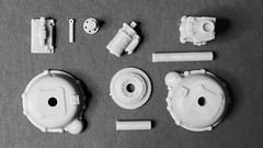 MERCEDES 300SL GULLWING W198 engine 3D print 1:8 1:12 1:18 1:24 1:32 1:35 scale