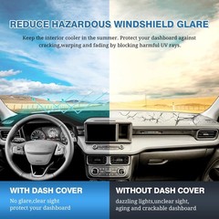 Dash Cover for Ford Maverick 2022 2023 2024 2025 2026 Dashboard Mat Black