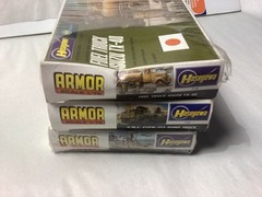 3 NOS Hasegawa military truck kits #716 #722 #717 1:72 plastic model kits sealed