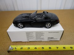1993 Dodge Viper RT/10 Roadster 1/25 Ertl AMT promo car black plastic with box