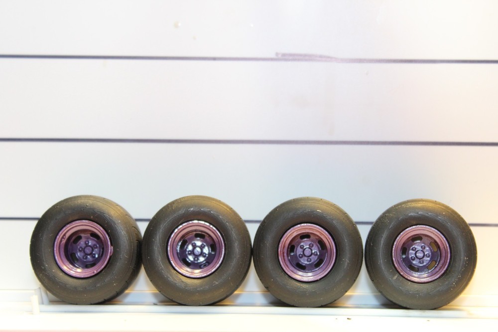 A-35 1/25 scale racing, model car kits, parts dirt track tires and wheels ,