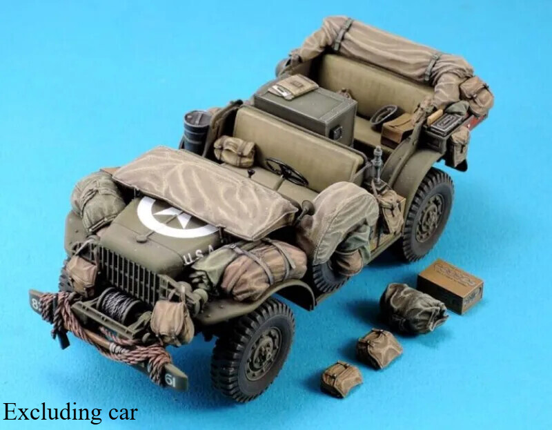 1/35 Resin Assembly Model Kit WWII US Military Jeep WC-56/57 Stowage Set Parts