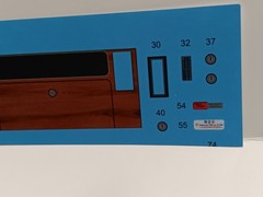 69 Chevy Camaro Z28 1/12 Dash Gauges Tach Woodgrain Radio Waterslide Decal Sheet