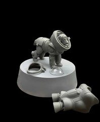 1/20 cast resin model assembly kit, GK, shape mechanical dog, unpainted toy m…