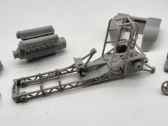 Mini V12 Pulling Tractor 1/25 Scale Resin Model Kit