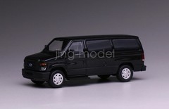 1:64 Scale 596 Police E350 Super Duty Wagon Mini Van Diecast Display Car Model