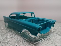 57 1957 Chevy Bel Air 1/25 AMT stock bare body shell model car part vintage