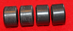4 (GOOD/YEAR SUPER WIDE RACING SLICKS WIDE RACING WHEELS WITH STUDS & AXLES 1/25