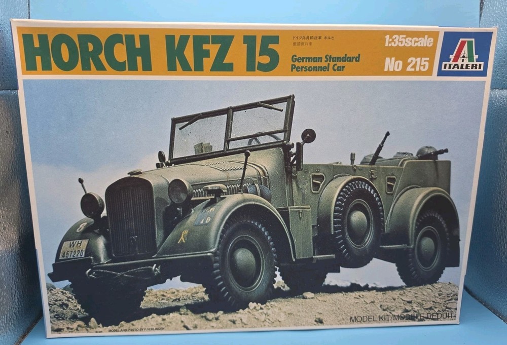 Italeri 215 Horch KFZ 15 German Standard Personnel Car 1/35 Scale New Opened Box