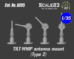 Scale23 1/35 Antennas US / Nato Tilt-Whip Type 2 (4pcs)