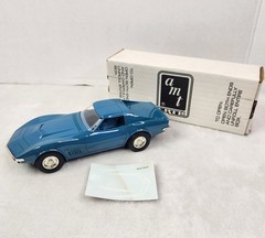 AMT ERTL #6878 1970 CHEVROLET CORVETTE LT-1 Mulsanne Blue 1/25 Dealer Promo NIB