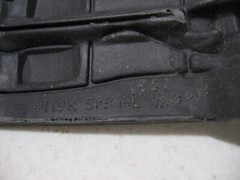 Plastic Model Kit Parts AMT 1961 Buick Special Wagon Chassis Black Plastic