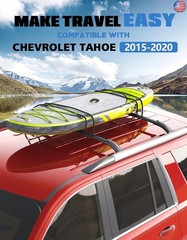 FengYu 220 lbs Heavy Duty Roof Rack Cross Bars Compatible with 2015-2020 Chevy