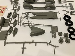 VINTAGE AMT 3 in 1 1940 FORD COUPE CUSTOMIZING MODEL KIT In BOX Extra Parts