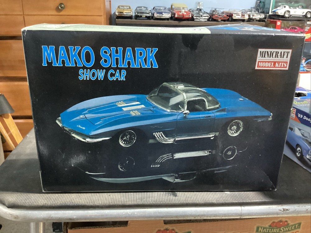 Mini Craft 1/20 Model Kits Mako Shark Model Car Kits Mint Very rare! Unbuilt LK