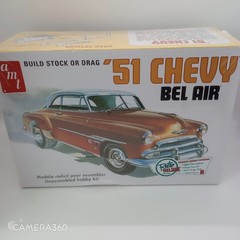 AMT 1951 Chevy Bel Air Retro Deluxe Stock or Drag 1/25 Scale Model Kit Sealed