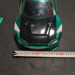 1/14 RC Car R34 Skyline Body Metallic Green LED Lights