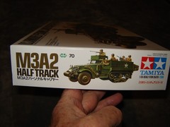 Tamiya 35070 M3A2 HALF TRACK Box Open 1975 Kit Mint in Box 1/35 scale NICE kit