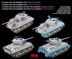 RyeField Model RM 5132 RFM 1/35 M4A3 Sherman 76W VVSS Late Standard Version