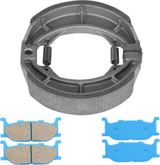Front and Rear Brake Shoes Pads for Yamaha XV535 Virago, XVS650A V Star Classic,