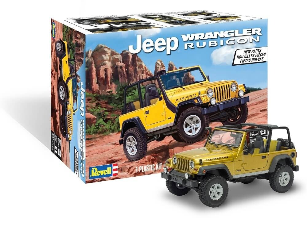 Revell 1/25 Scale Jeep Wrangler Rubicon Plastic Model Kit 85-4501