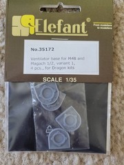 Elefant 1/35 35172 Ventilator Base M48 Magach 1/2 Vanant 1 4 pcs Dragon kits