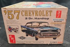 1957 Chevrolet 2 DR Hardtop 3 in 1 T-757-200 Kit Partially Assembled (2@342)