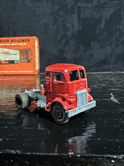 Ulrich Hi-Liner Metal Truck & Trailer Kit Unassembled Red Silver