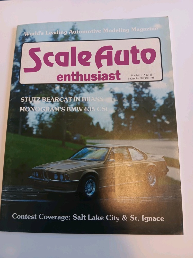 Vintage Scale Auto Enthusiast Magazine September/October 1981 Stutz Bearcat #15