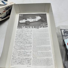 Hasegawa 1/24 Honda F1 RA272E 1965 Mexico GP Winner Model Kit Open Box New Parts