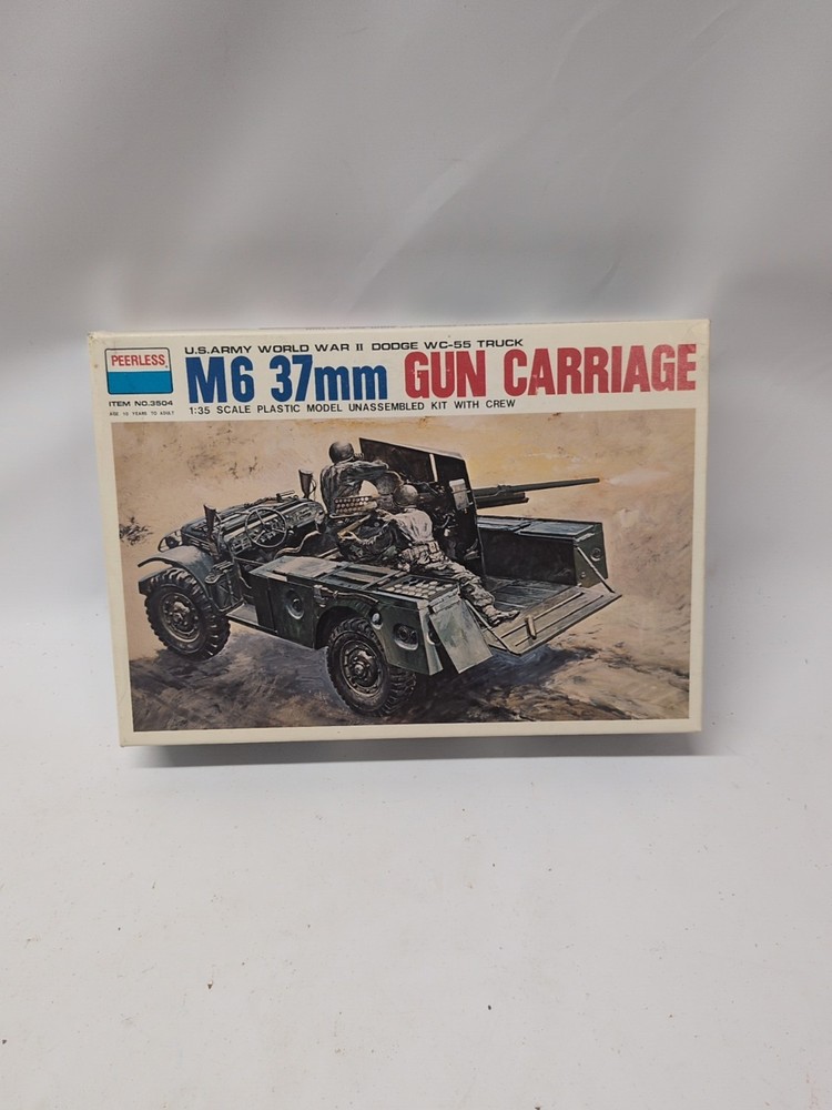 Vintage Peerless Max 1/35 M6 3/4-ton WC-55 Truck w/37mm #3504 New Open Box
