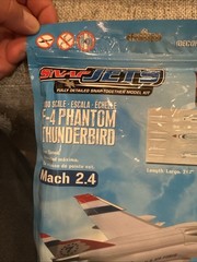 REVELL SNAPJETS MODEL KIT F-4 PHANTOM THUNDERBIRD PLANE 1:100th SCALE 85-1452
