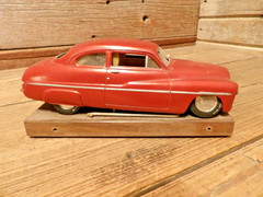 Vintage 1940-50’s MERCS FOREVER On Wood Plate Mercury Car Model Kit – Parts!