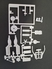 1972 Chevelle 454 V8 ENGINE / TRANSMISSION from AMT 1:25 Model Kit 72