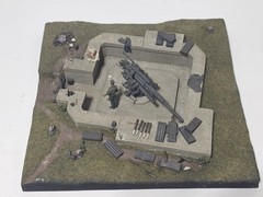 Verlinden 1/35 German Heavy FlaK Gun Emplacement Revetment Diorama Base WWII 239